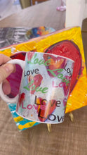 Load image into Gallery viewer, Colorful "LOVE Hearts" Mug
