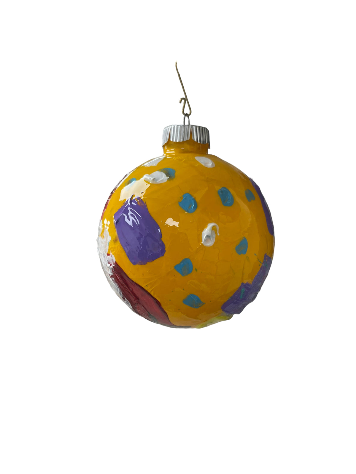 Glass Christmas ornament AC by Tracee Gentry Matthews, second view