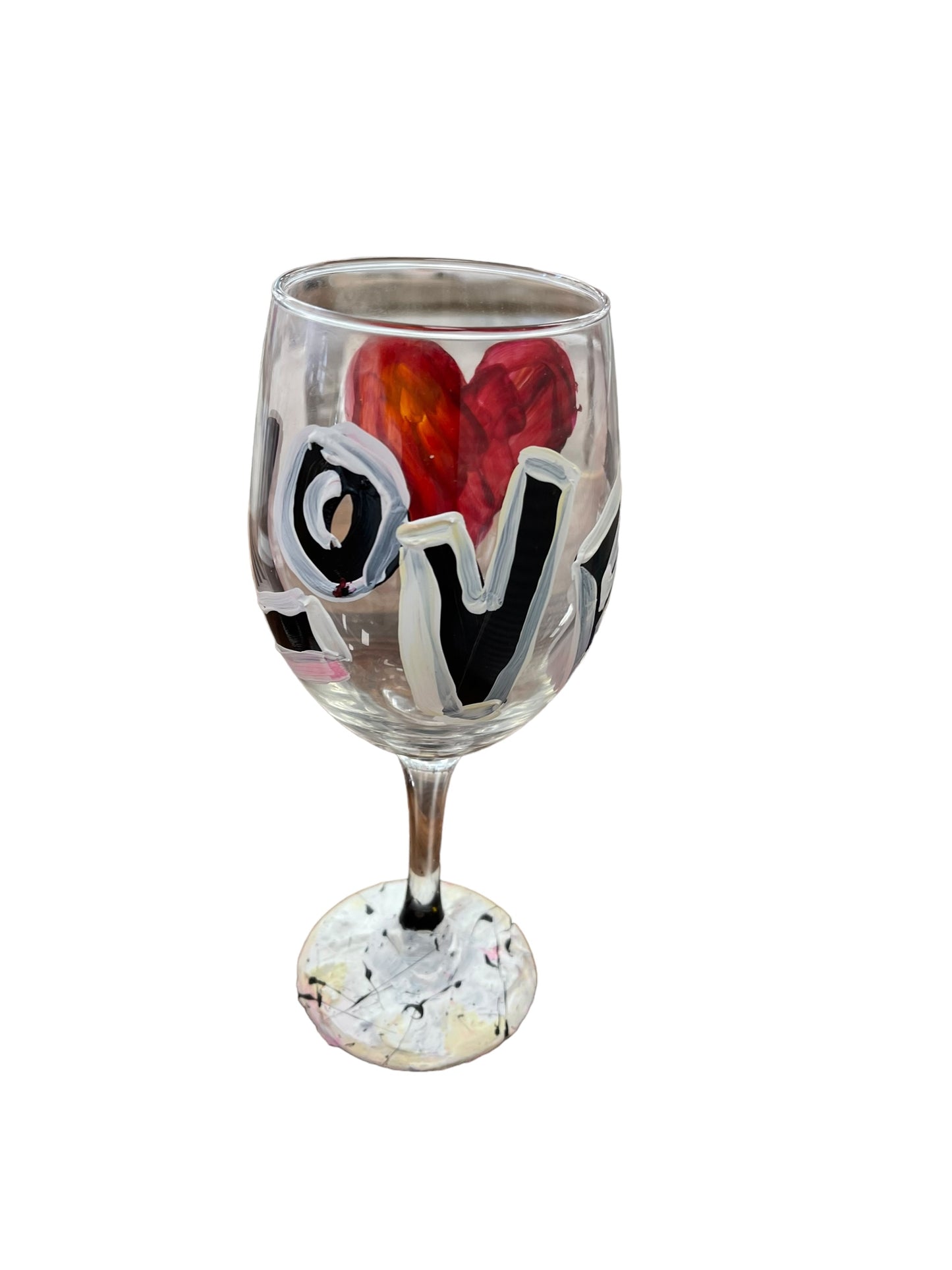 "S" Colorful Hand Painted Wine Glasses
