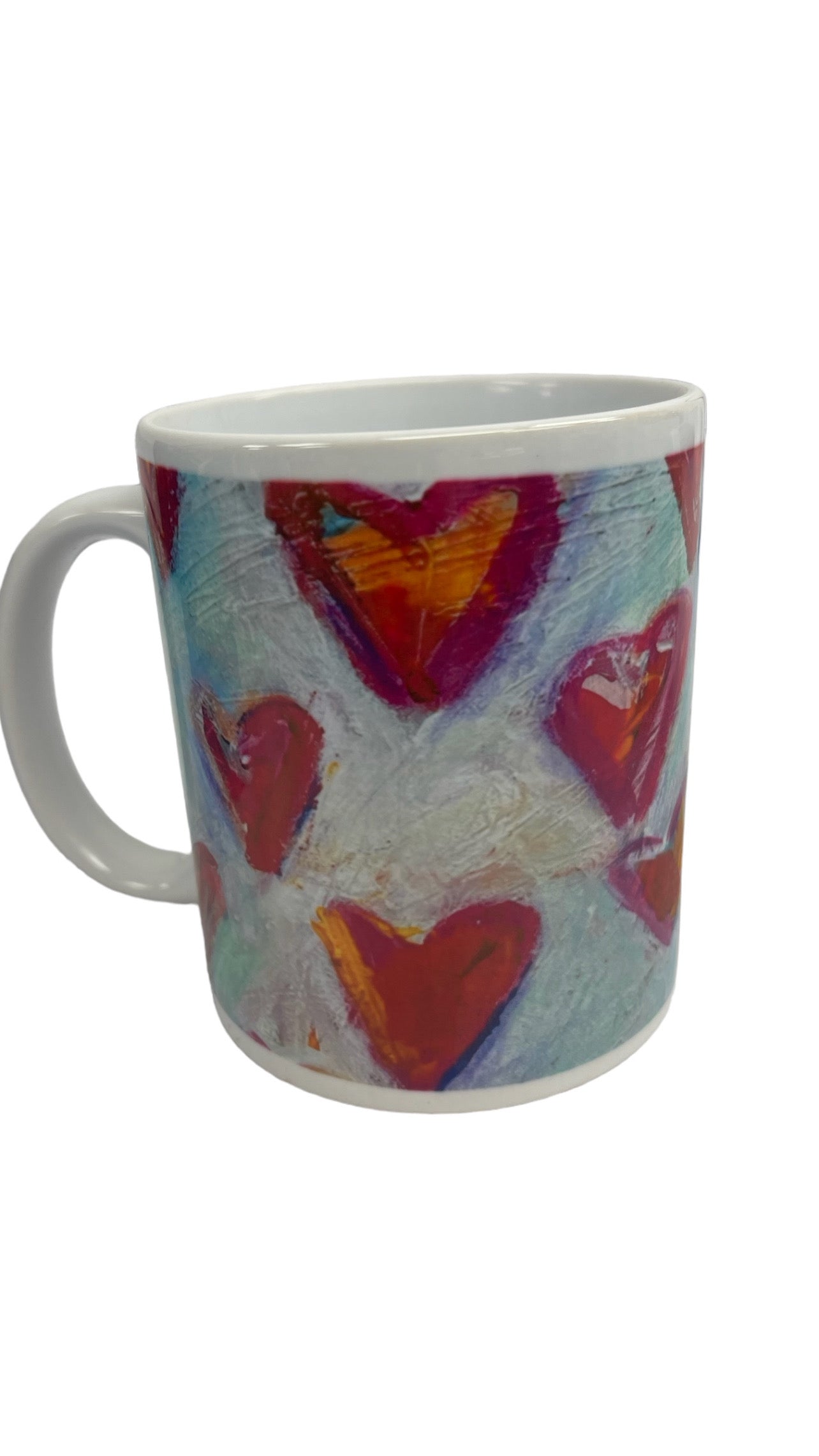 Taza "Corazones" de colores