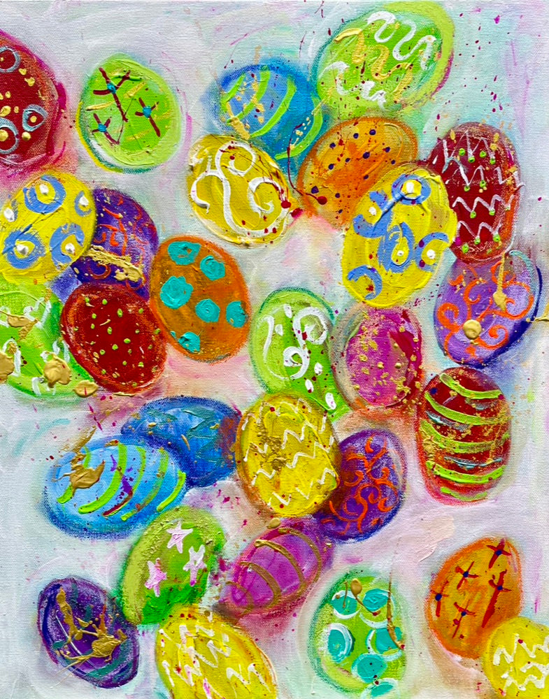 Easter Egg Painting 20"x16"