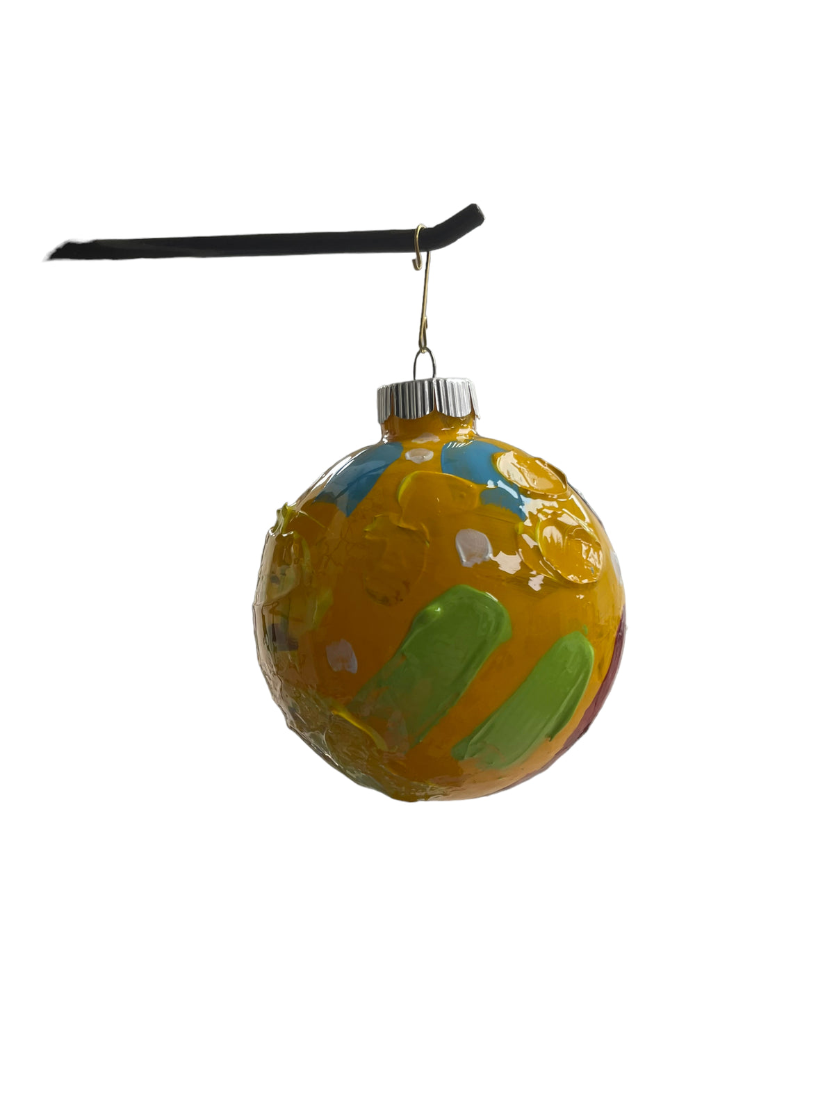 Glass Christmas ornament AE by Tracee Gentry Matthews, second view