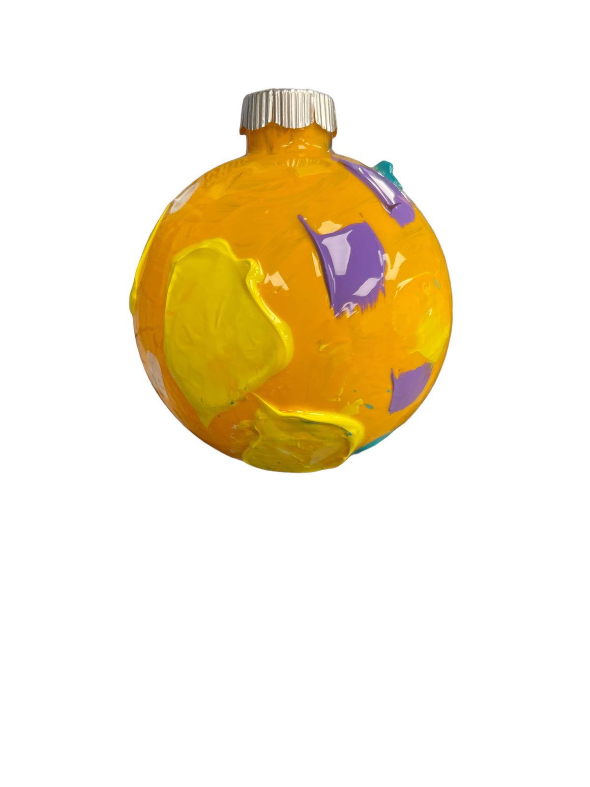 Glass Christmas ornament AG by Tracee Gentry Matthews, second view