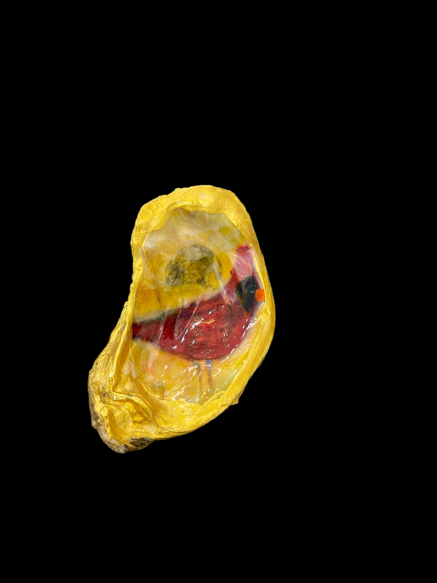Never Forgotten Cardinal Oyster Shell