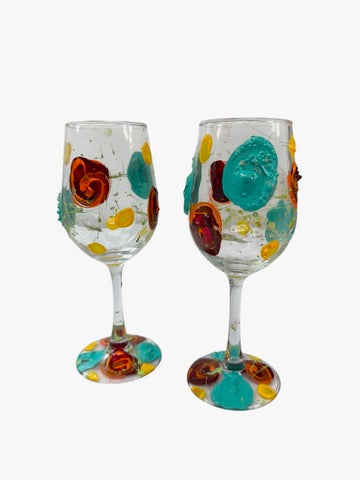 Colorful Wine Glass