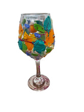 Load image into Gallery viewer, &quot;H&quot; Colorful Hand Painted Wine Glasses
