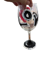Ladda upp bild till gallerivisning, "P" Colorful Hand Painted Wine Glasses