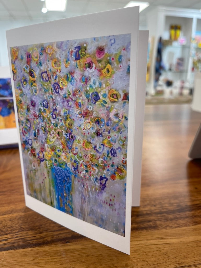 Colorful Floral Card with envelope