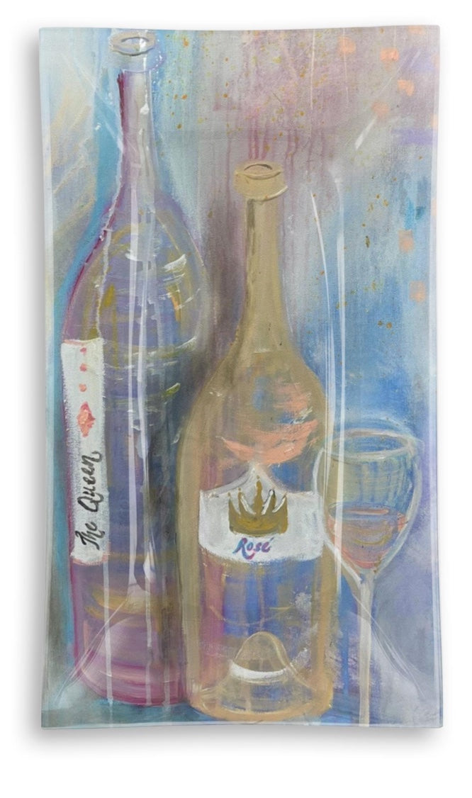 Bandeja de cristal Queen de 8" x 14"