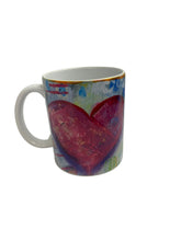 Load image into Gallery viewer, Pink and Green Heart Mug