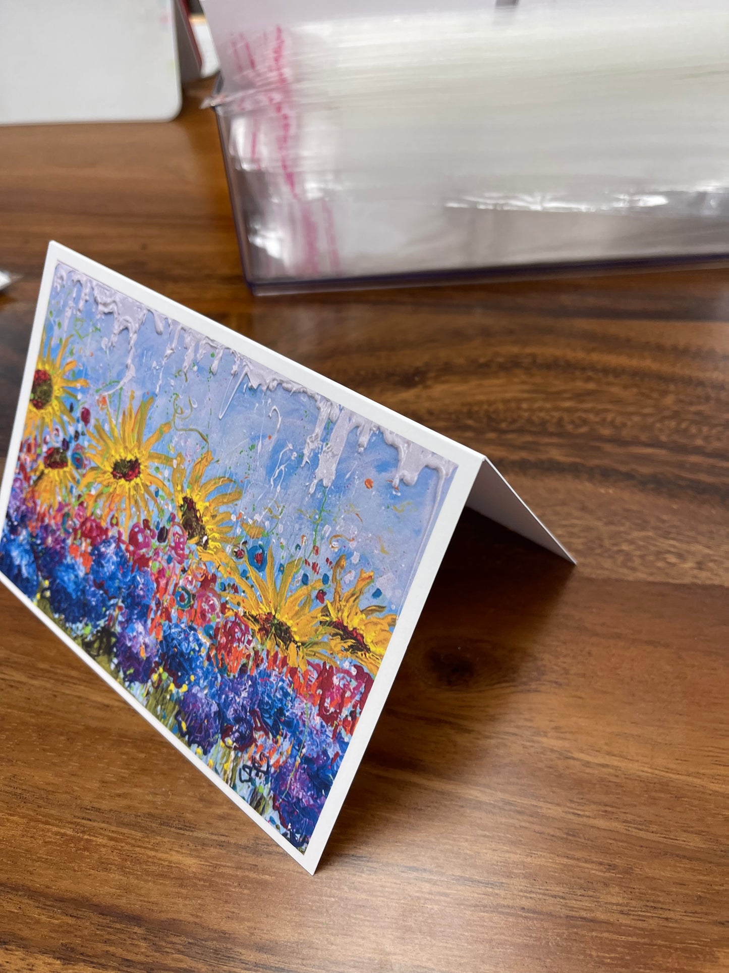 Floral Garden Card with envelope