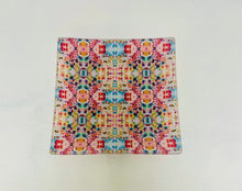 Load image into Gallery viewer, Glass Tray Pink,blue,gold,white,red
