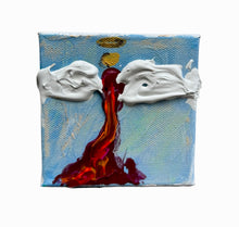 Load image into Gallery viewer, 6"x6" Angel blue bkg super thick wings