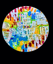 Load image into Gallery viewer, Dripping Color Decorative Bowl 15-1/4" D