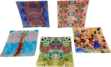 Load image into Gallery viewer, Glass Tray Blue and Gold