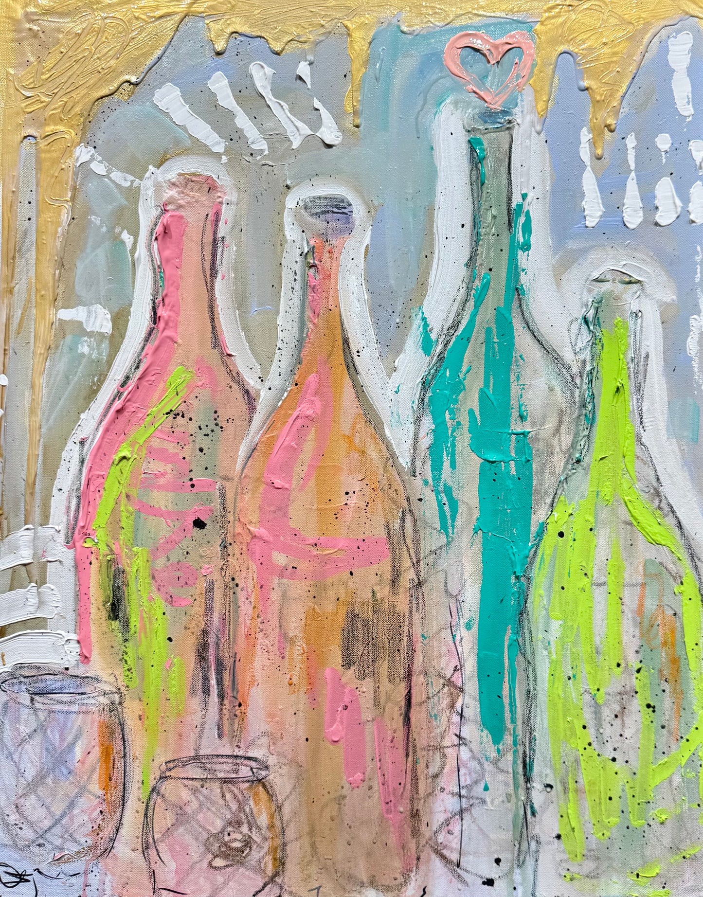 30"x24" Wine Painting