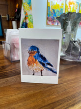 Load image into Gallery viewer, Little Blue Bird II Card with envelope