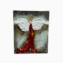 Load image into Gallery viewer, 10"x8" Angel greygreen