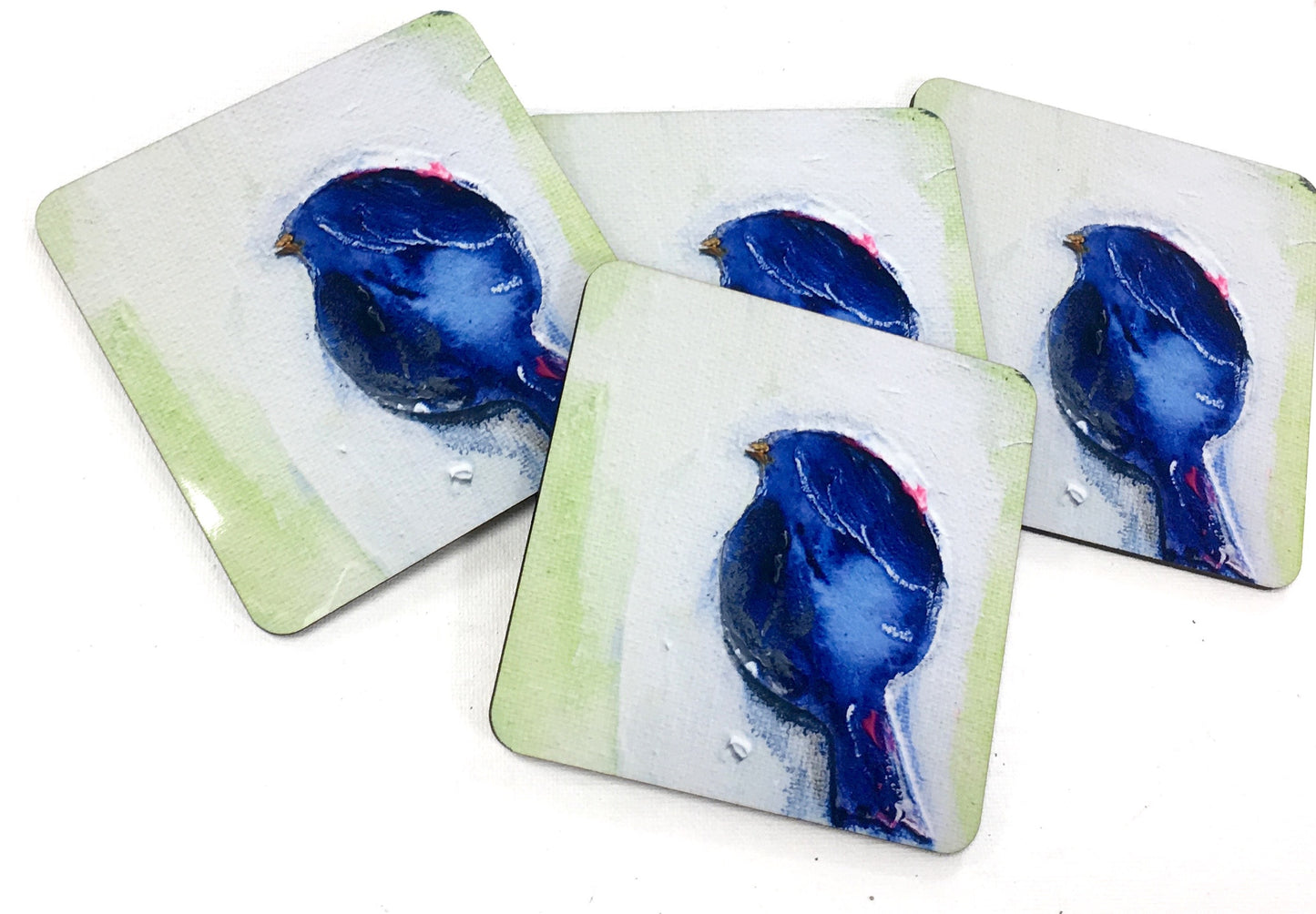 Juego de 4 posavasos con forma de ángel