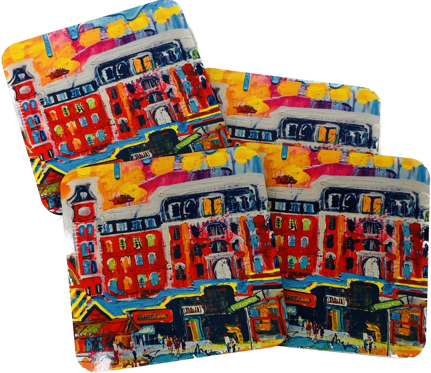 UofA at Fayetteville coasters set of 4