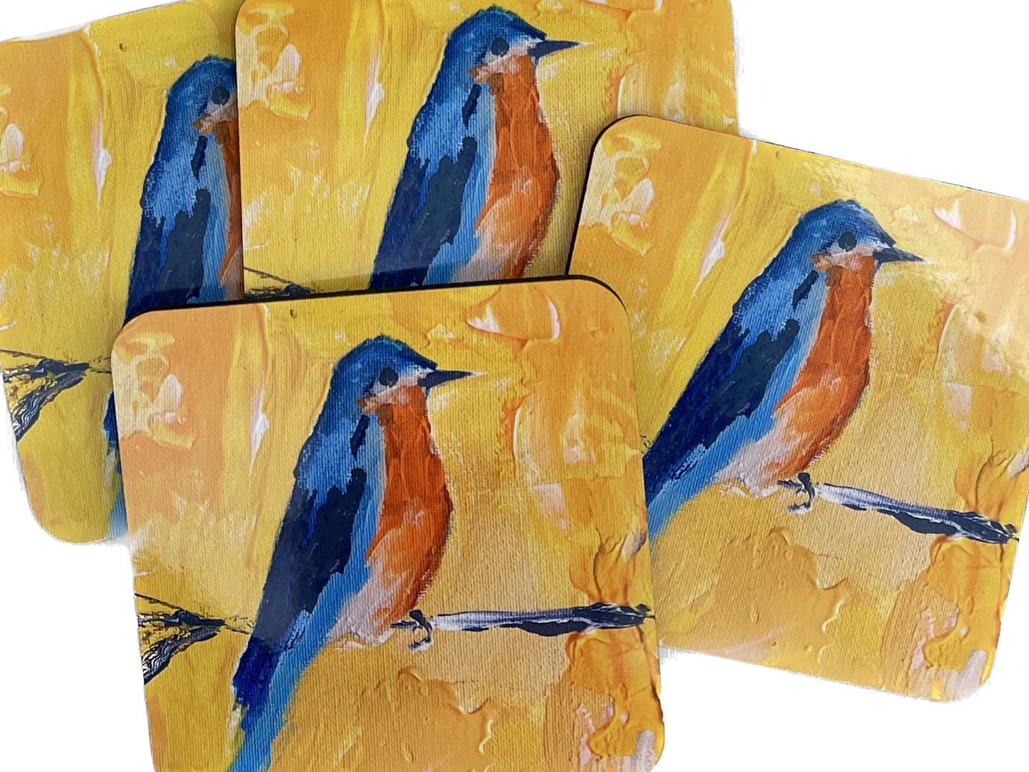 Little Birdie coasters set of 4