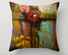 Load image into Gallery viewer, Cross Accent Pillow in available sizes