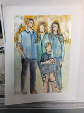 Load image into Gallery viewer, Watercolor Sketches 8"x10" with 11"x14" mat for framing CLICK HERE to Order