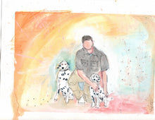 Load image into Gallery viewer, Watercolor Sketches 8"x10" with 11"x14" mat for framing CLICK HERE to Order