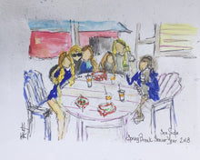 Load image into Gallery viewer, Watercolor Sketches 8"x10" with 11"x14" mat for framing CLICK HERE to Order