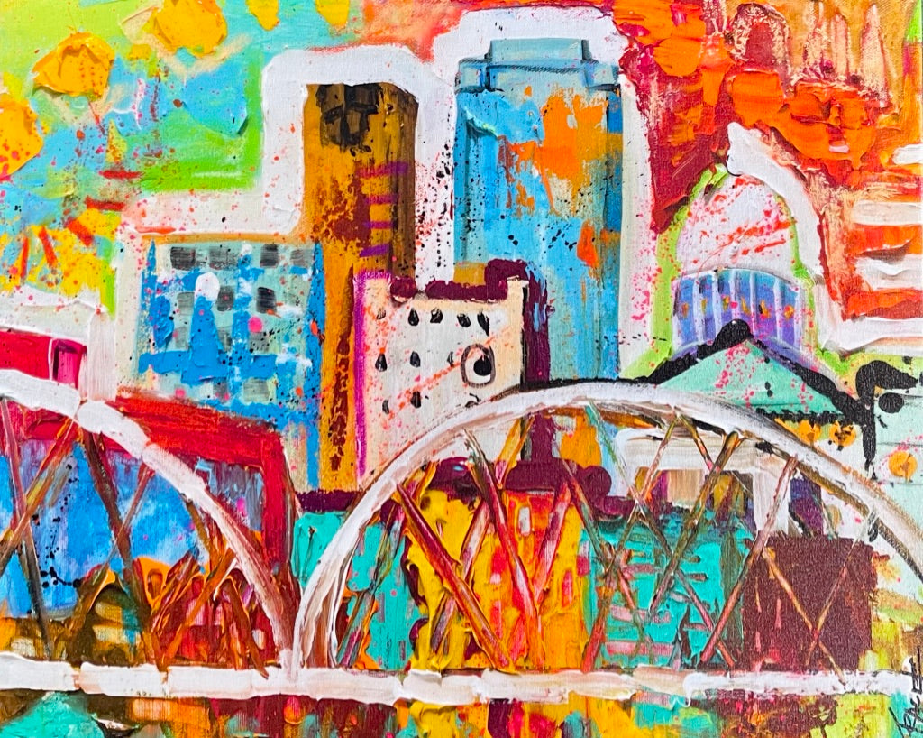Little Rock Cityscape 11"X14"