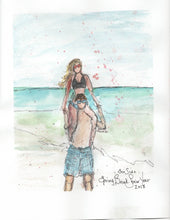 Load image into Gallery viewer, Watercolor Sketches 8"x10" with 11"x14" mat for framing CLICK HERE to Order