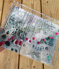 Load image into Gallery viewer, Acrylic Tray with Abstract image black and white