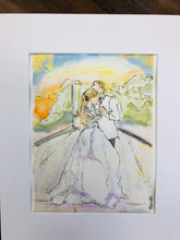 Load image into Gallery viewer, Watercolor Sketches 8"x10" with 11"x14" mat for framing CLICK HERE to Order