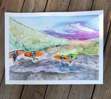 Load image into Gallery viewer, Watercolor Sketches 8"x10" with 11"x14" mat for framing CLICK HERE to Order