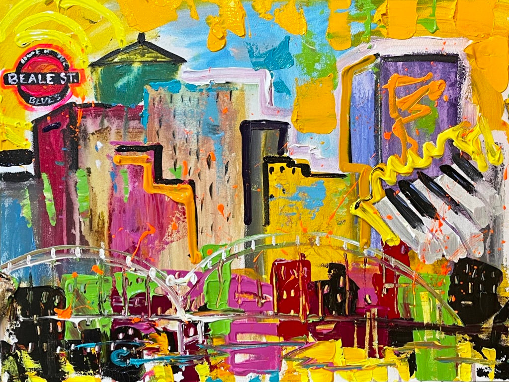 DOWNTOWN MEMPHIS 16"X20"
