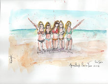 Load image into Gallery viewer, Watercolor Sketches 8"x10" with 11"x14" mat for framing CLICK HERE to Order