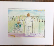 Load image into Gallery viewer, Watercolor Sketches 8"x10" with 11"x14" mat for framing CLICK HERE to Order