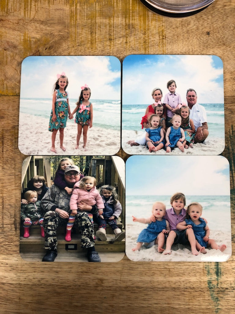 MAKE YOUR OWN COASTERS FROM PHOTOGRAPHS coasters set of 4