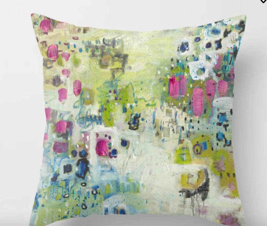 Green Garden Accent Pillow in 3 available sizes