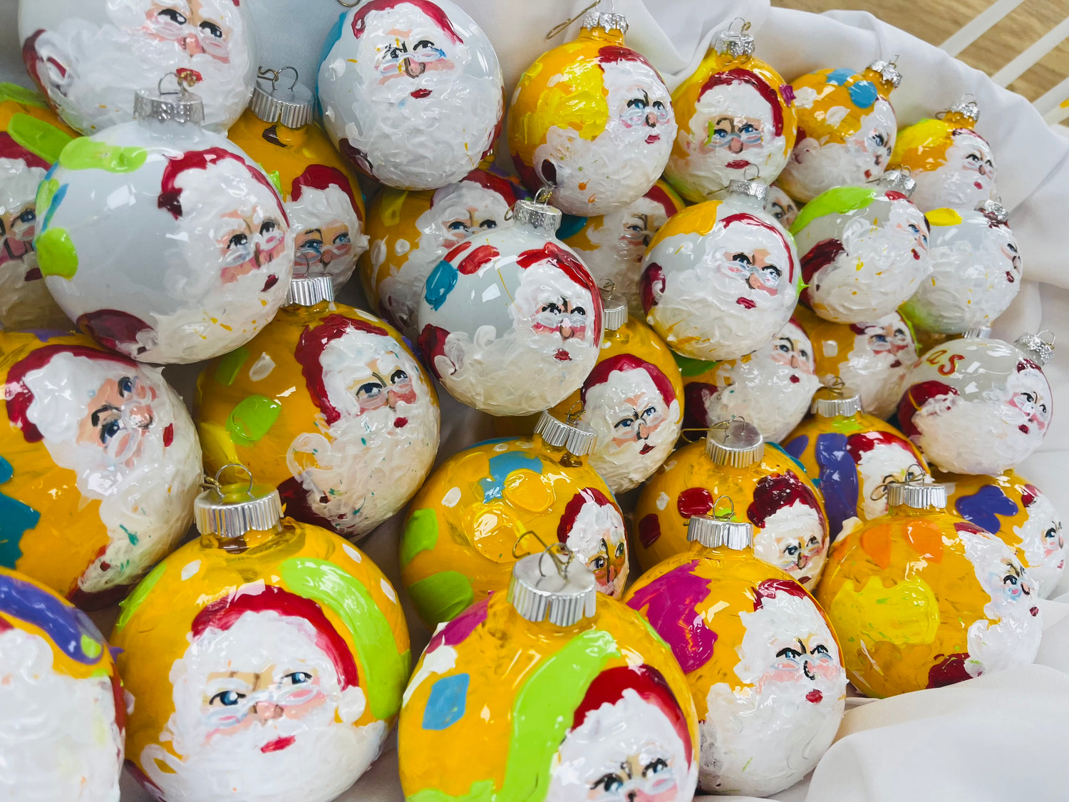 GLASS CHRISTMAS ORNAMENTS