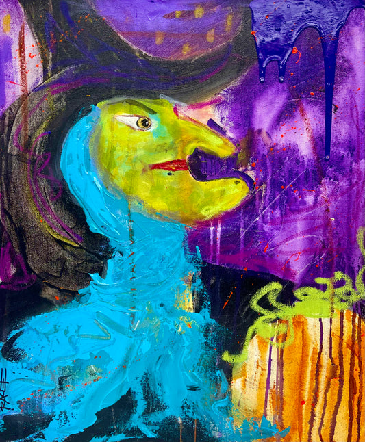 Bruja de Halloween 24" x 20" 