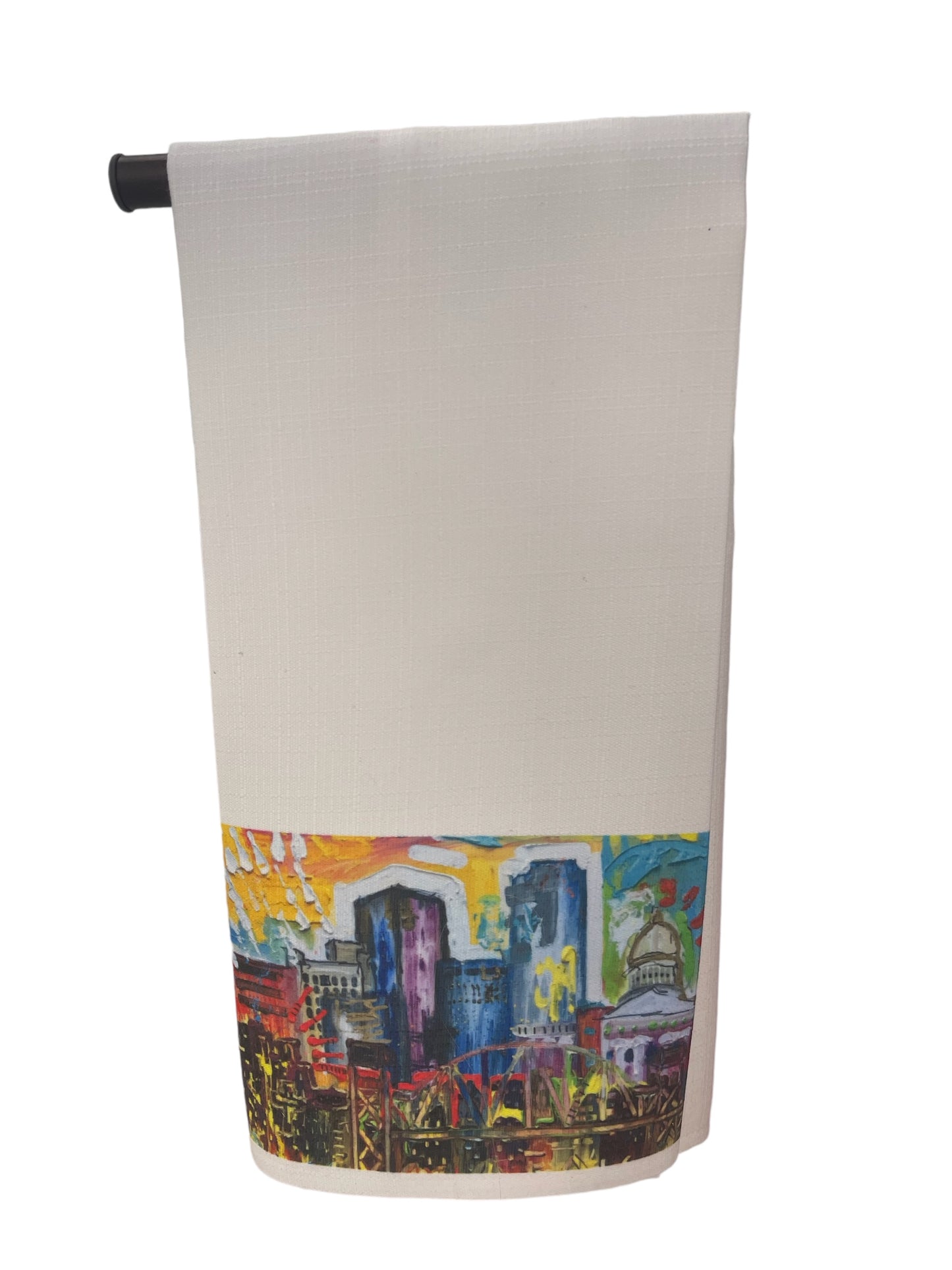 Little Rock Cityscape Tea Towel