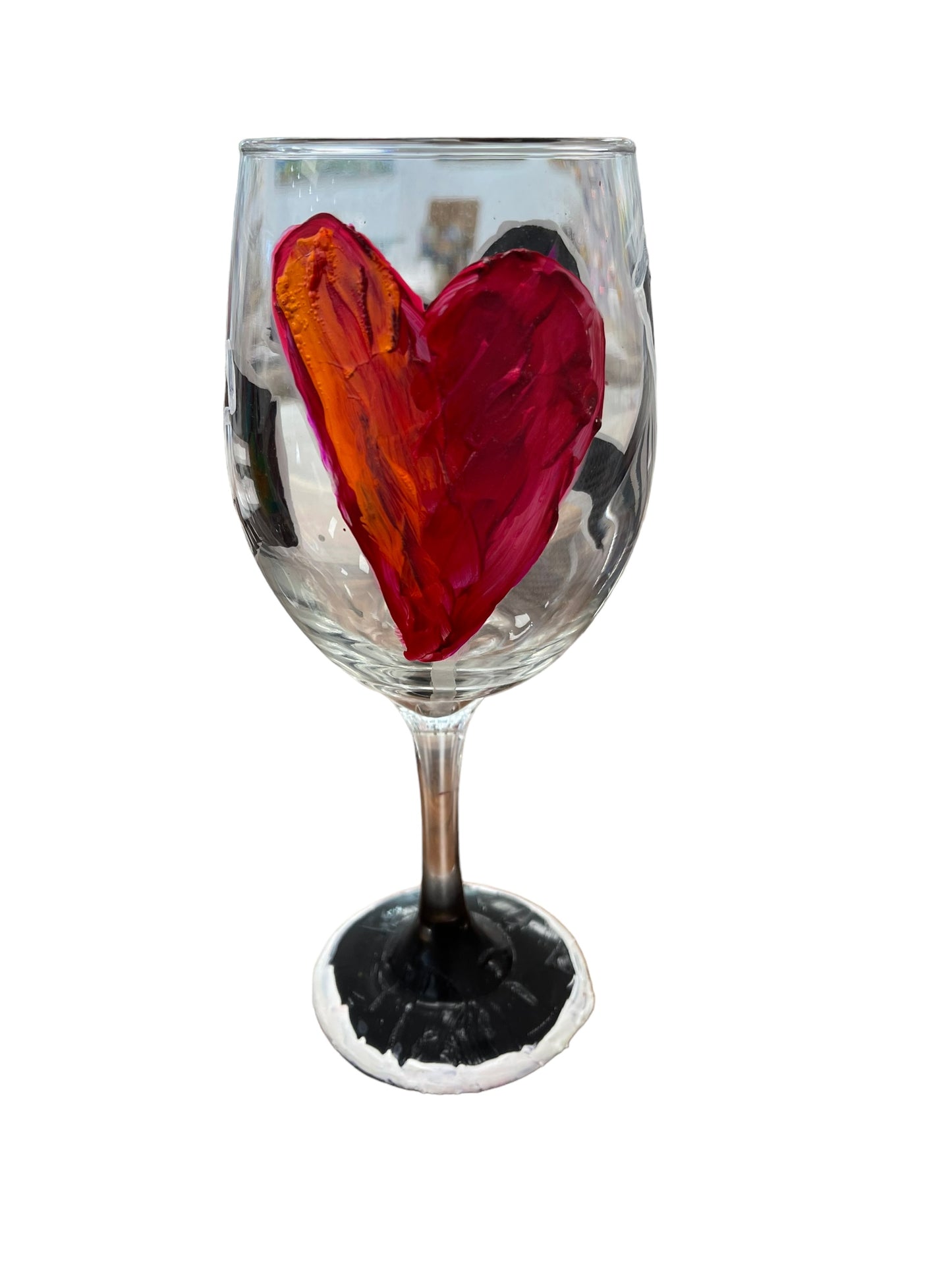 "P" Colorful Hand Painted Wine Glasses