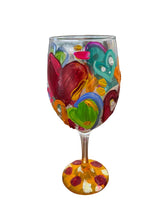 Load image into Gallery viewer, &quot;K&quot; Colorful Hand Painted Wine Glasses
