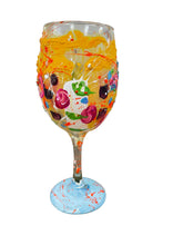 Load image into Gallery viewer, Colorful Hand Painted Wine Glasses &quot;B&quot;
