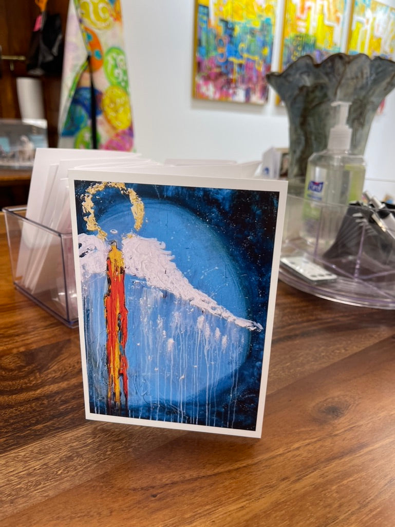 Tarjeta de ángel con sobre 