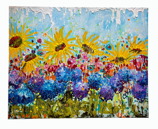 Impresión en lienzo con tapete Después de la lluvia