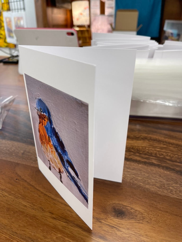 Tarjeta con sobre Little Blue Bird II 