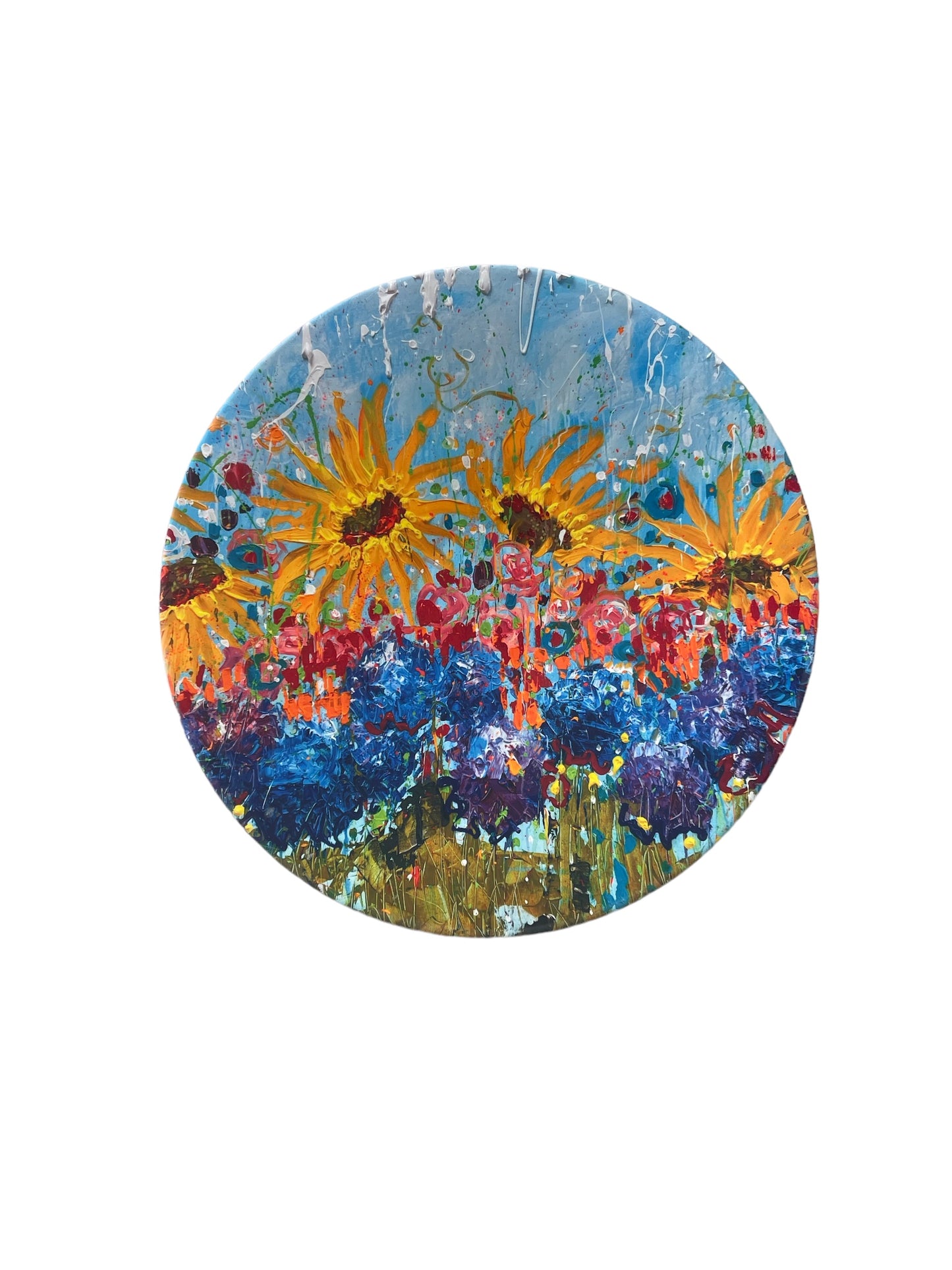 Sunflower Decorative Bowl 15-1/4" D