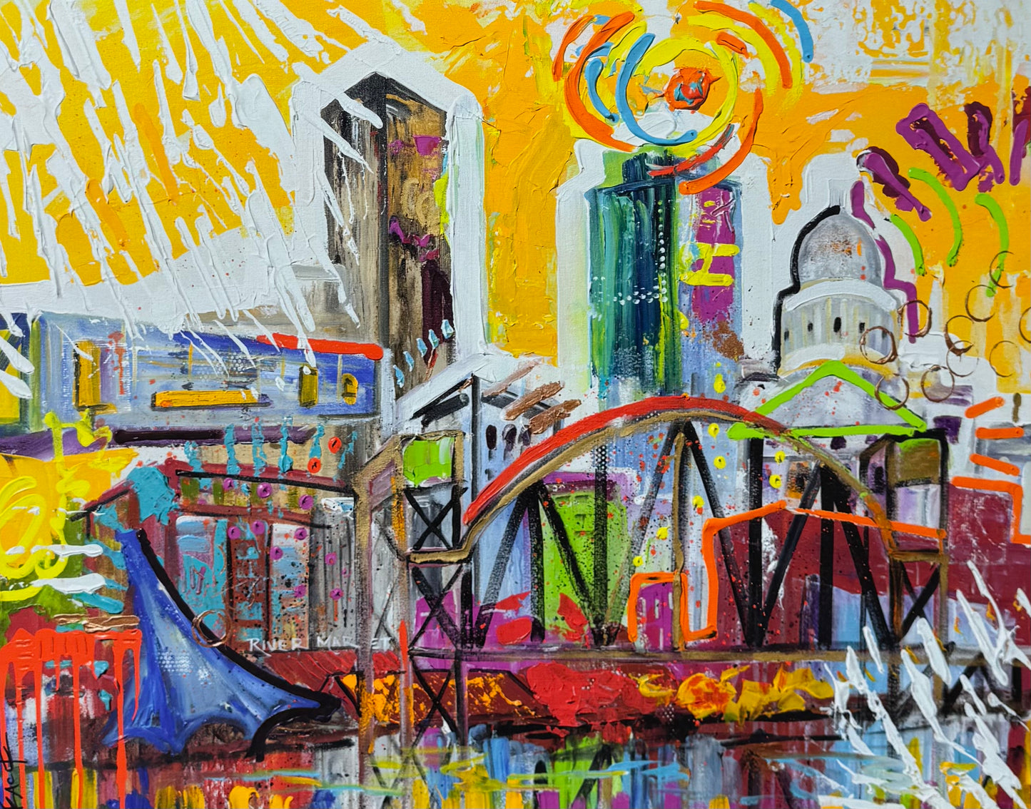 24"x30 Canvas Print of Little Rock
